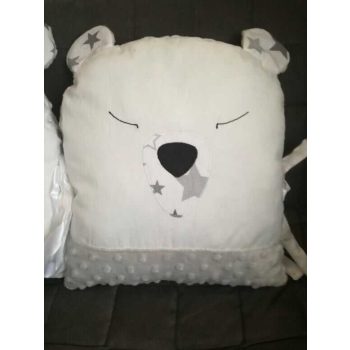 Rácsvédő párna - Maci, minky