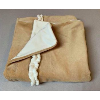 Kisgyermek plüss takaró - bézs - ekrü