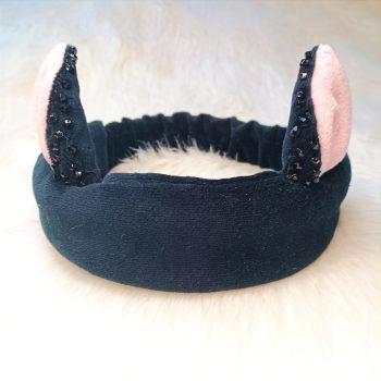 Állatos fejpánt - Fekete cica