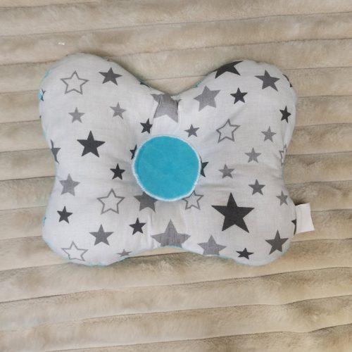 Baba fejformáló párna - kék, csillagos
