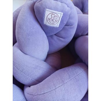   Fonott Rácsvédő - 180 vagy 210 cm - bébiplüss, levendula lila