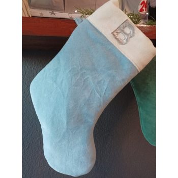 Ünnepi kék Karácsonyi zokni