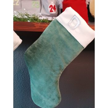 Ünnepi zöld Karácsonyi zokni