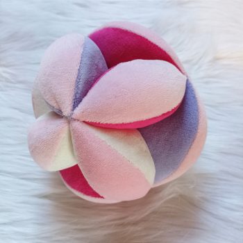 Montessori labda - pink - lila, 12 cm vagy 15 cm