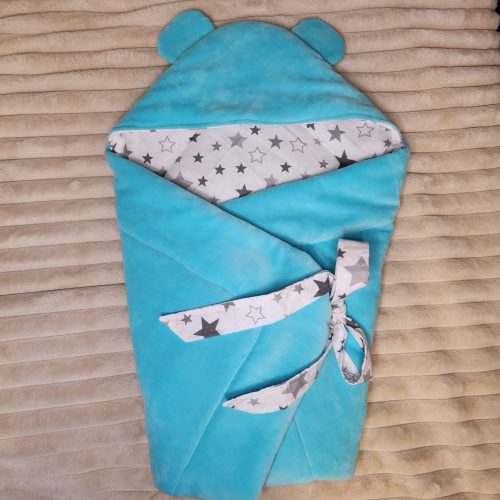 Baba pólya - kék, csillagos